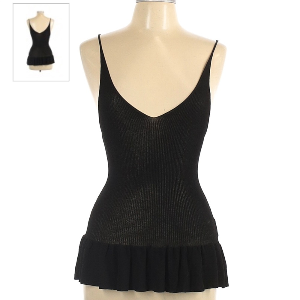 Sandro paris ruffle tank top